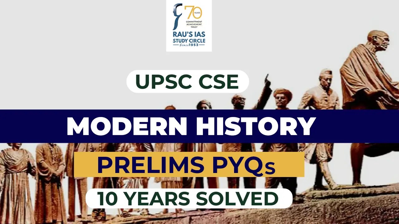 Modern History (UPSC Prelims) [20132022] Previous Year Questions