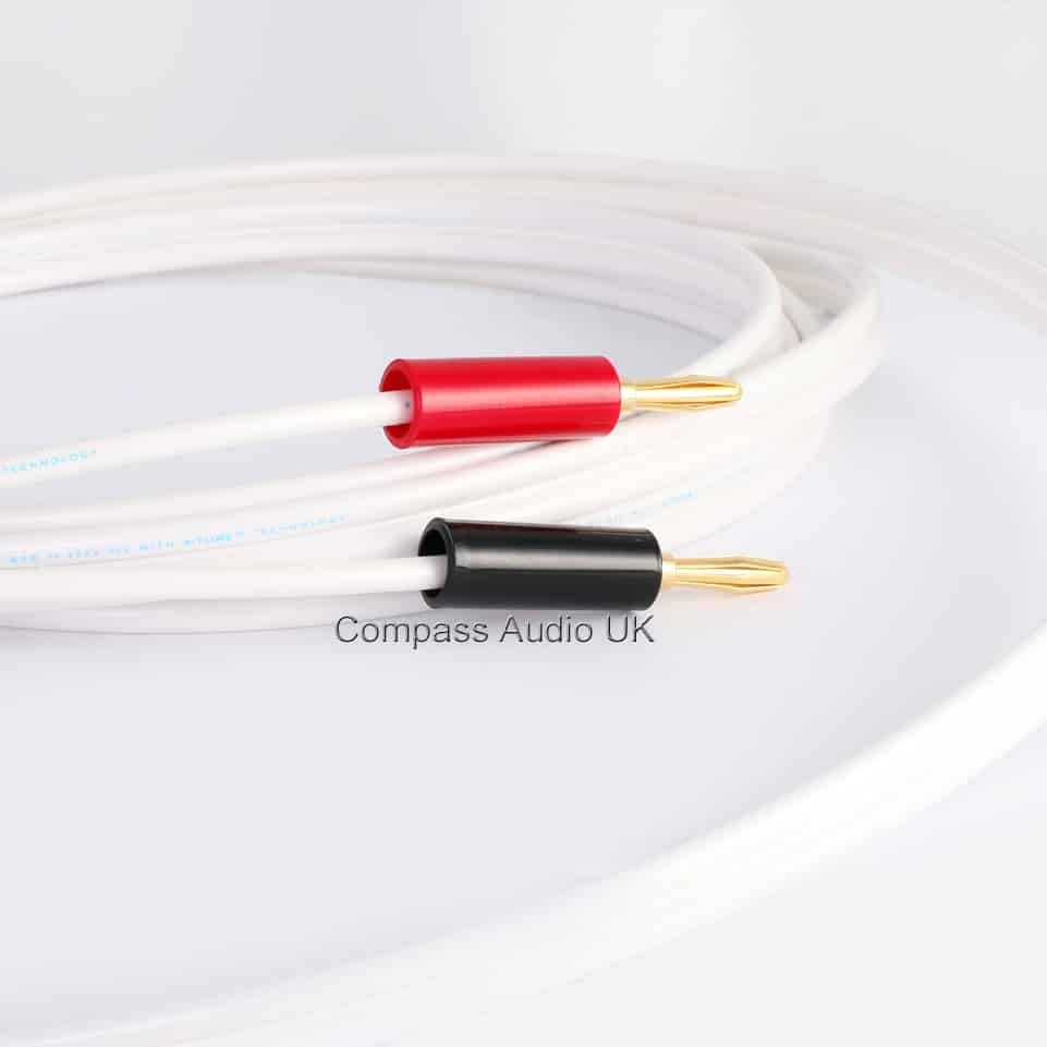 QED Performance XTC Speaker Cable 4mm Banana Plugs Terminated Compass