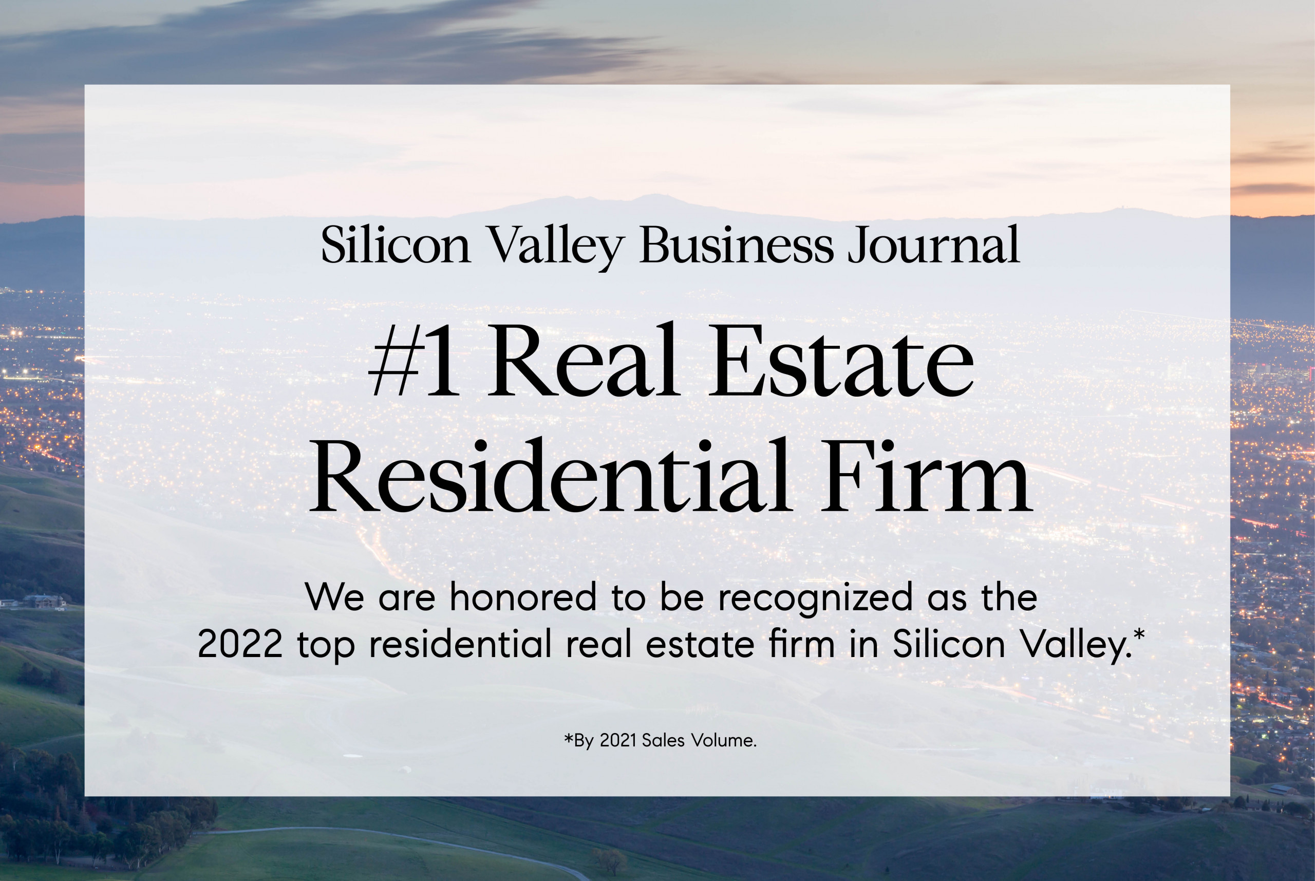 Silicon Valley Business Journal names Compass the 1 Residential Real