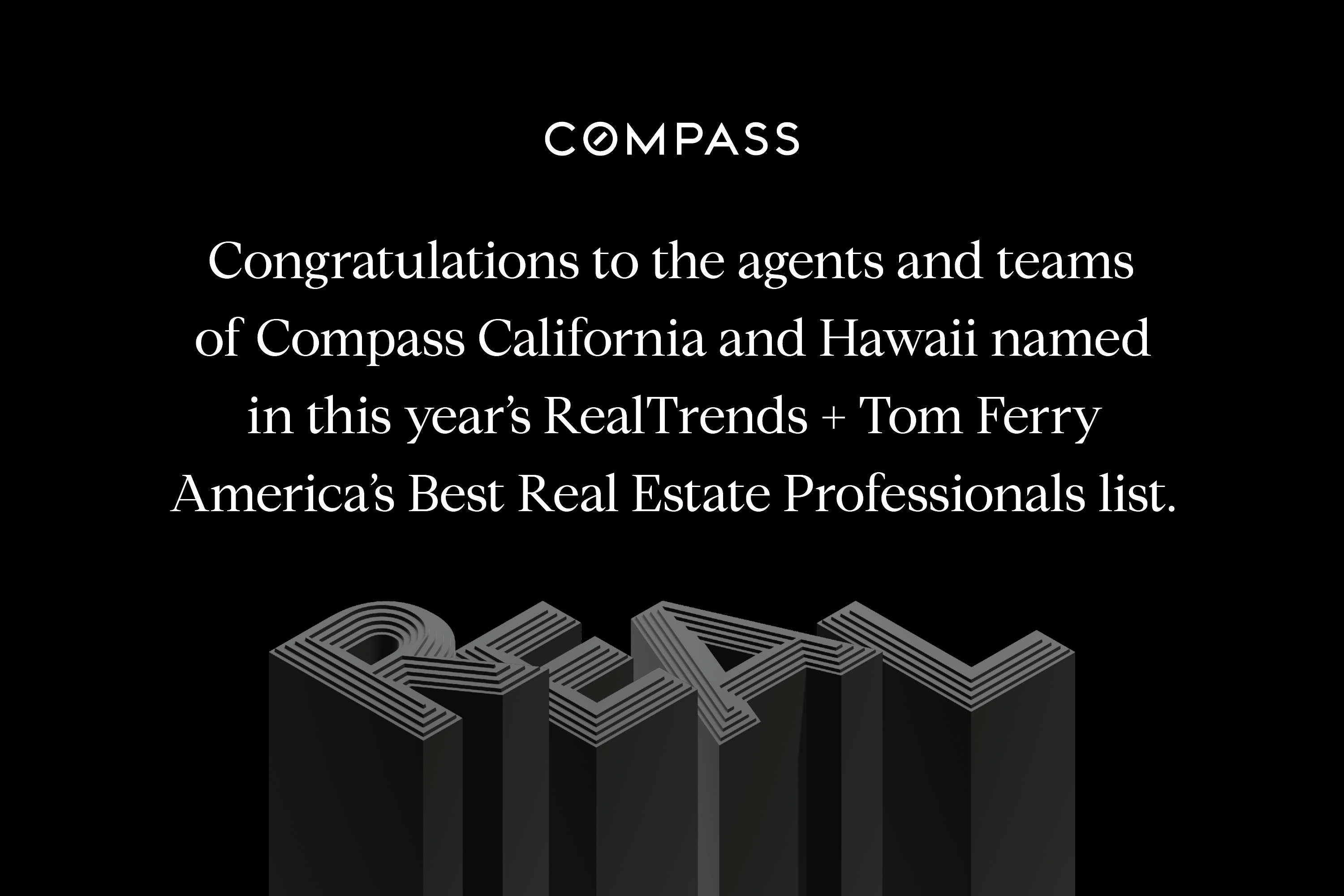 'America's Best' Names Compass CA and HI Honorees