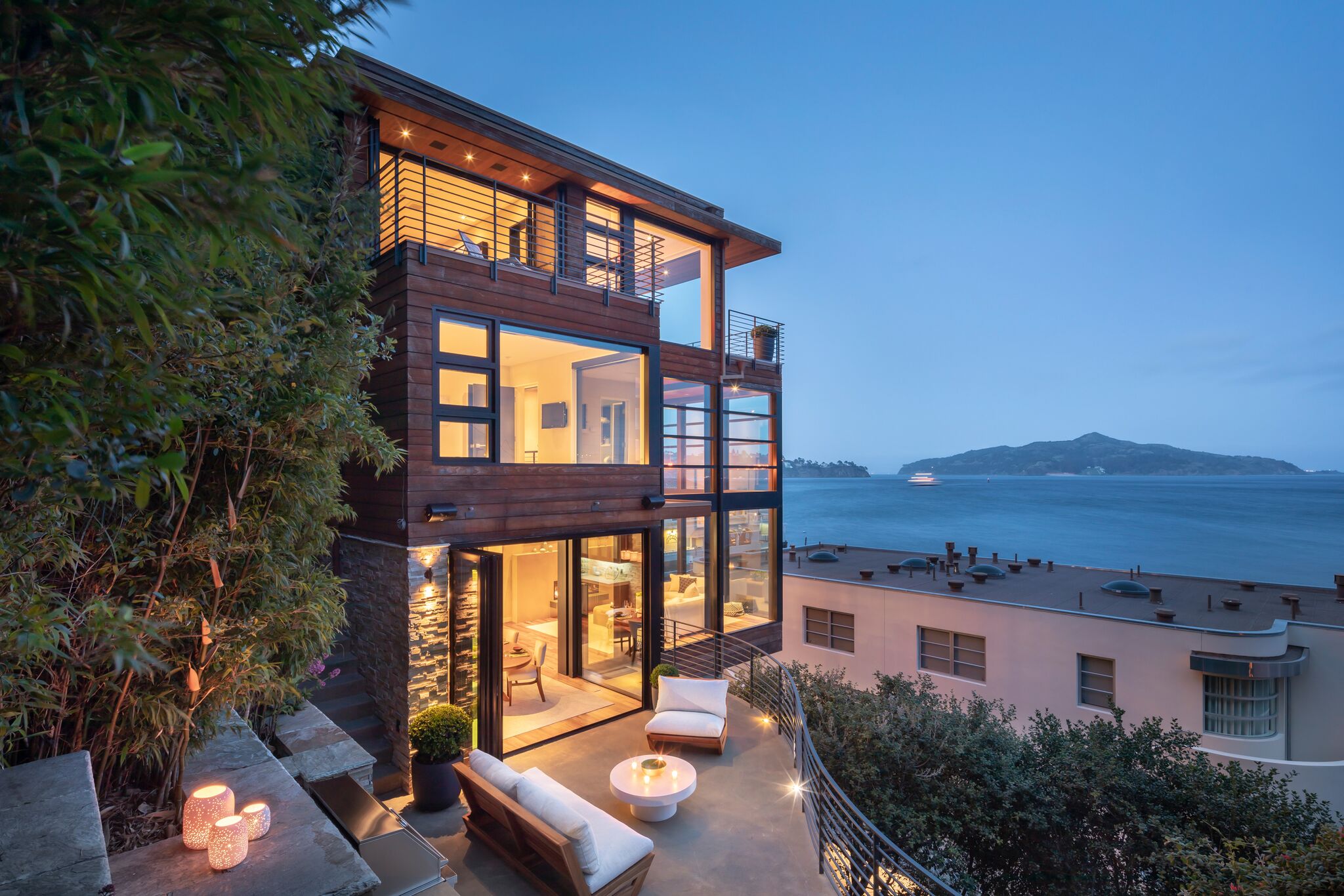 Sausalito architectural gem wrapped in sweeping Bay views California