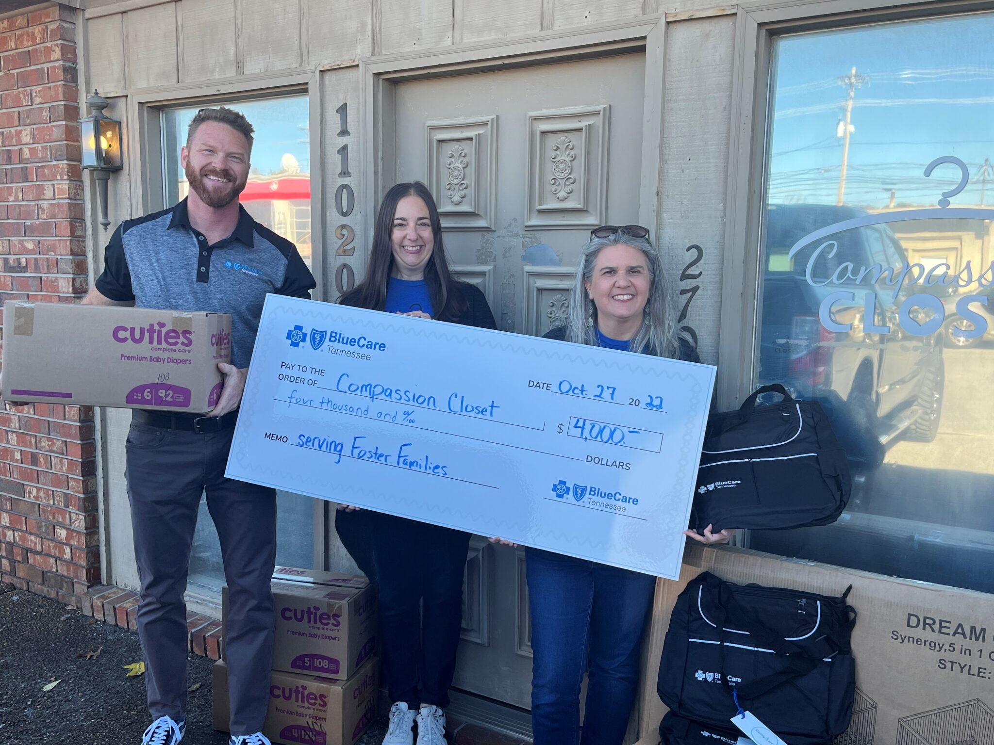 Thank you BlueCare Tennessee! Compassion Closet