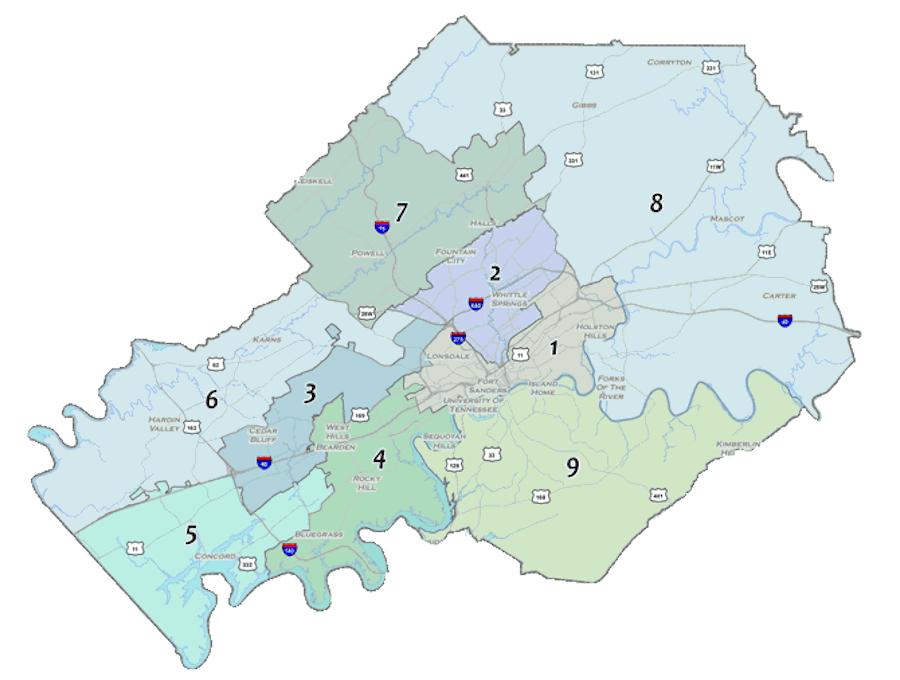 Knox County Commission districts Compass