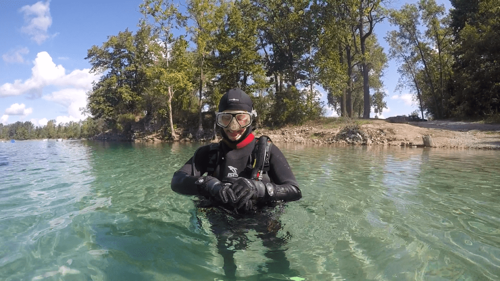 Scuba Diving White Star Quarry CompassOhio