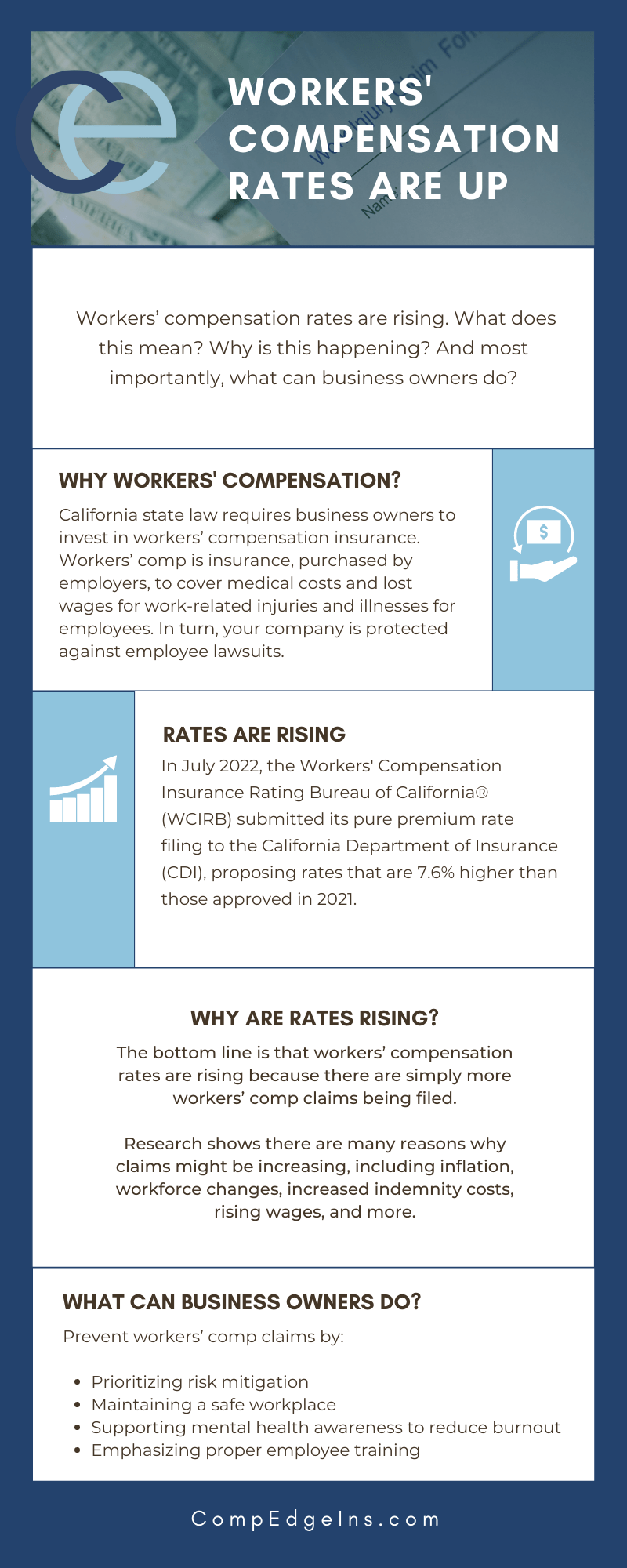 Workers' Compensation Rates are Rising What Can You Do? Competitive Edge Insurance