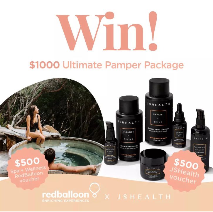 Win a 500 RedBalloon Voucher + a 500 JSHealth Vitamins Voucher
