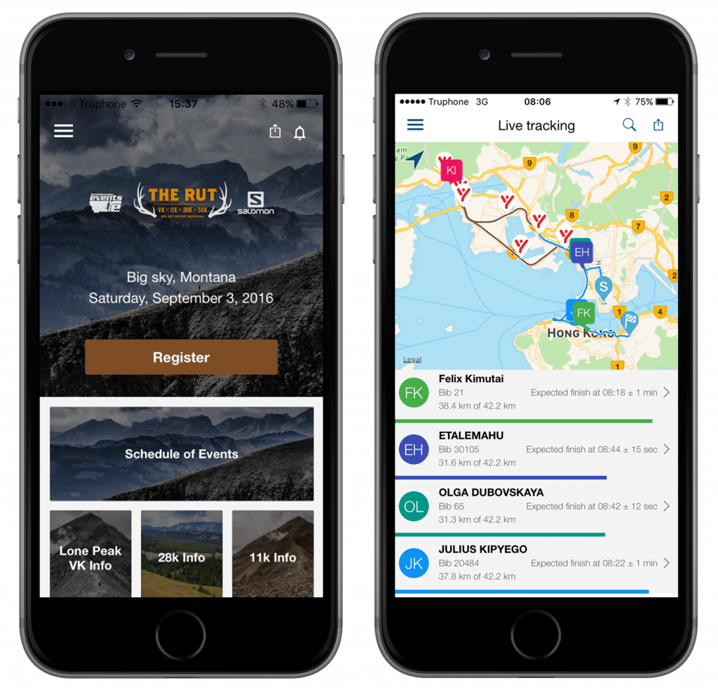 New Competitive App with live tracking Competitive Timing
