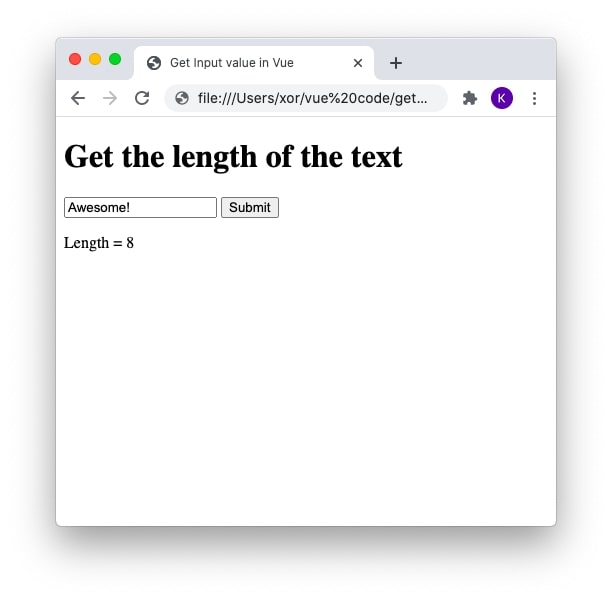How to get input value in Vue(with examples) CompileTab