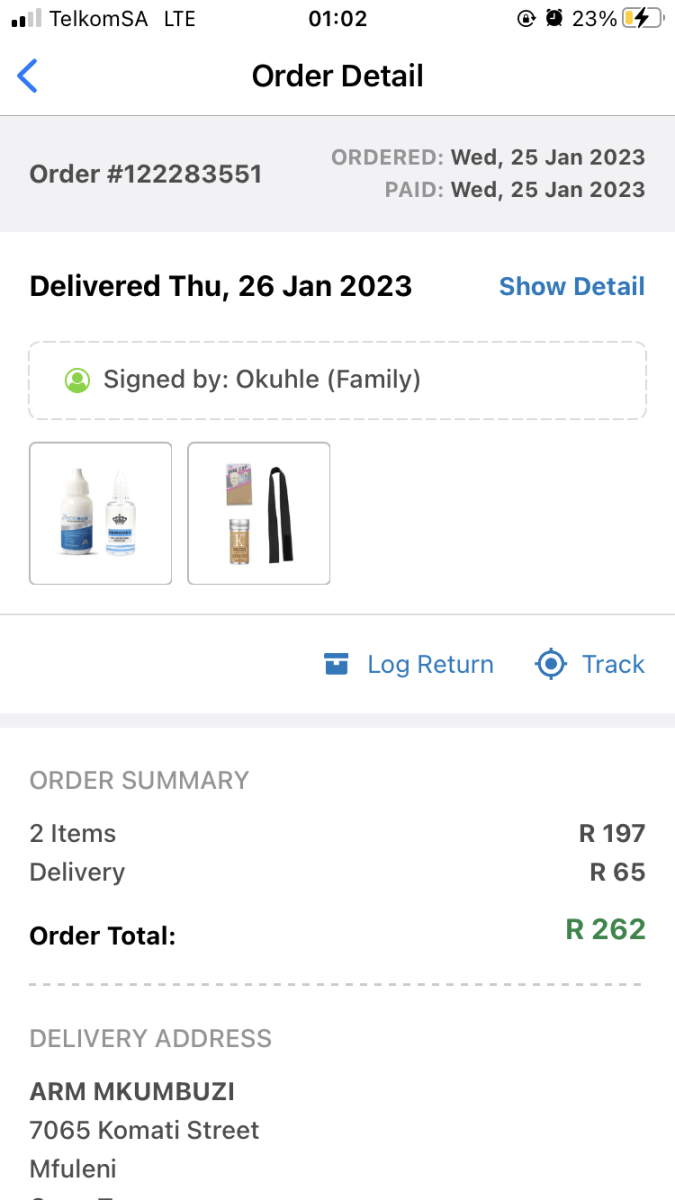 Takealot Missing item in my parcel