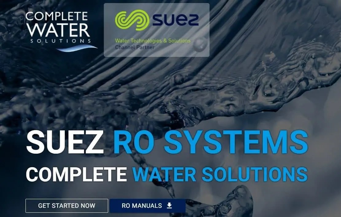 Suez Reverse Osmosis Systems Complete Water Solutions