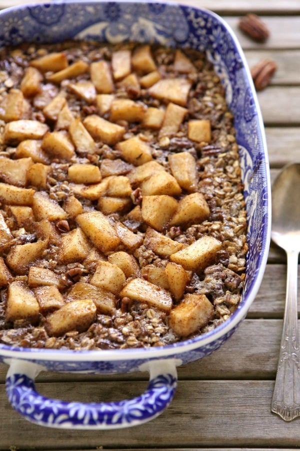 Apple Cinnamon Pecan Baked Oatmeal Completely Delicious