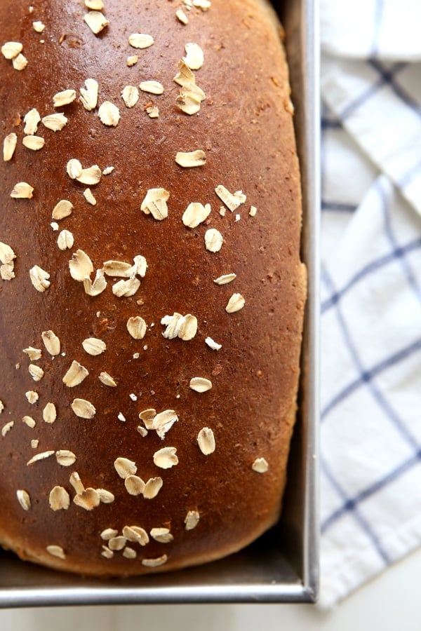 Honey Whole Wheat and Oat Sandwich Bread Completely Delicious