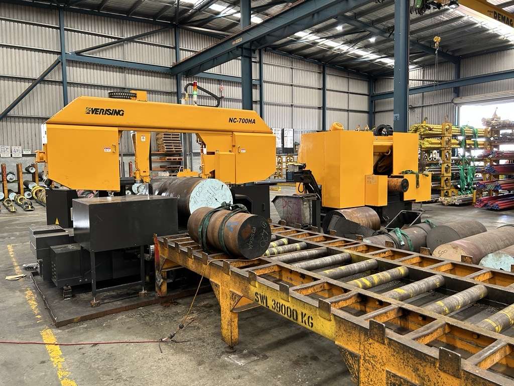 2 new Everising band saws installed at long time customer complete