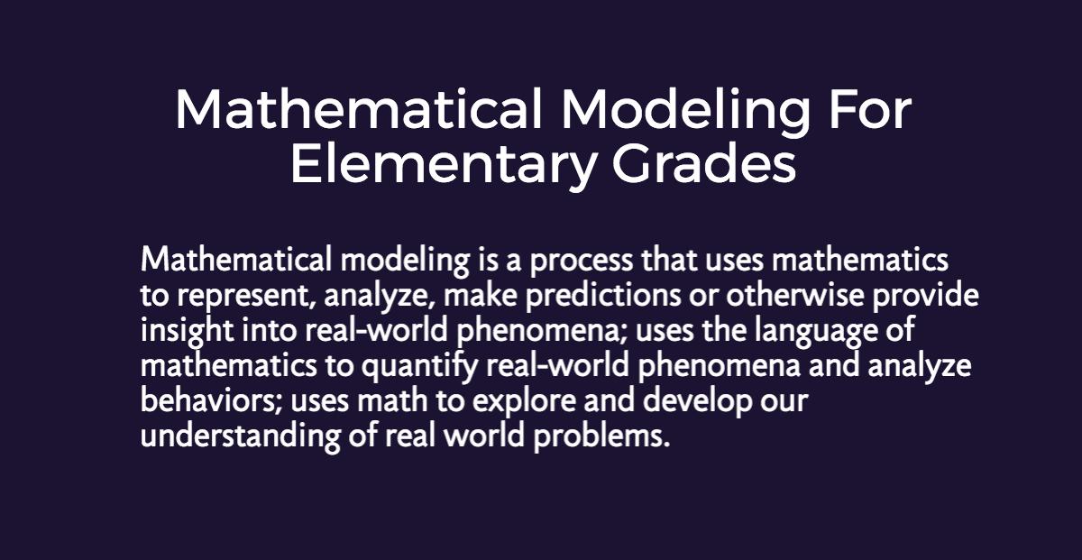 Math Modeling Modeling Math ideas