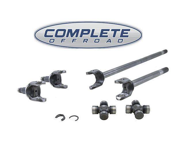 Jeep JK 4340 ChromeMoly axle kit with Spicer 760 UJoints, Dana 30