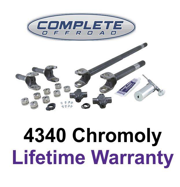 4340 ChromeMoly replacement axle kit for '77'91 GM, Dana 60 with 35
