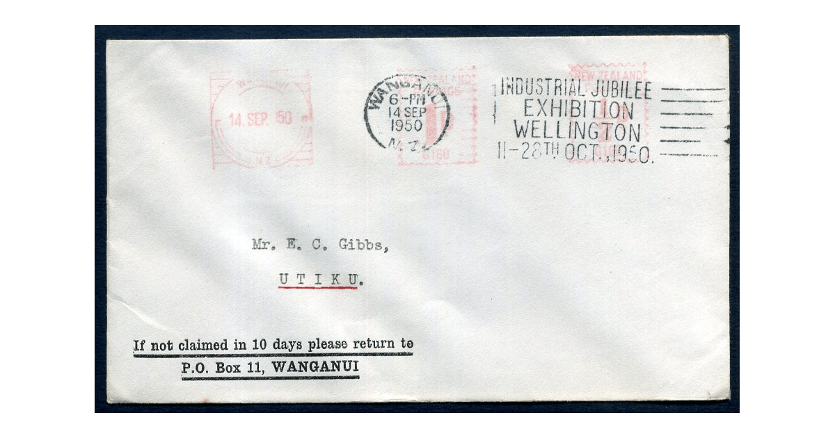 For Sale / New Zealand Postal History Pre 1941 1950 The Complete Stamp Company