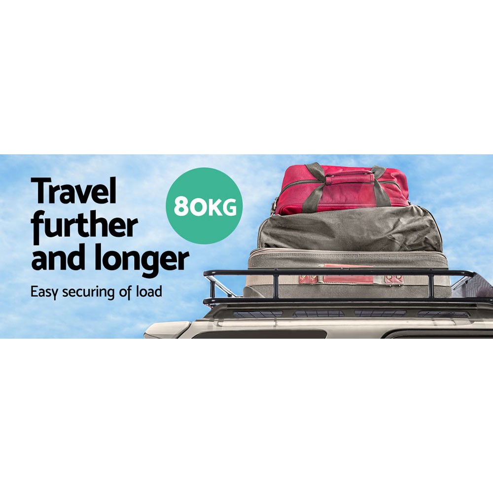 Roof Luggage Rack 123cm x 97cm x 14 cm Complete Storage Solutions