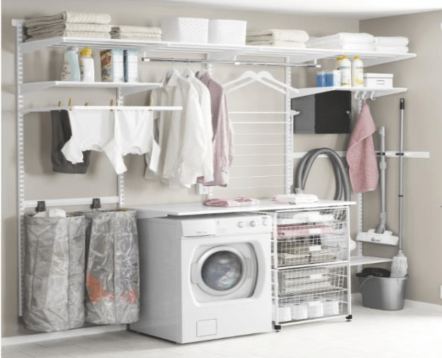 Elfa Laundry Kit 2 Complete Storage Solutions