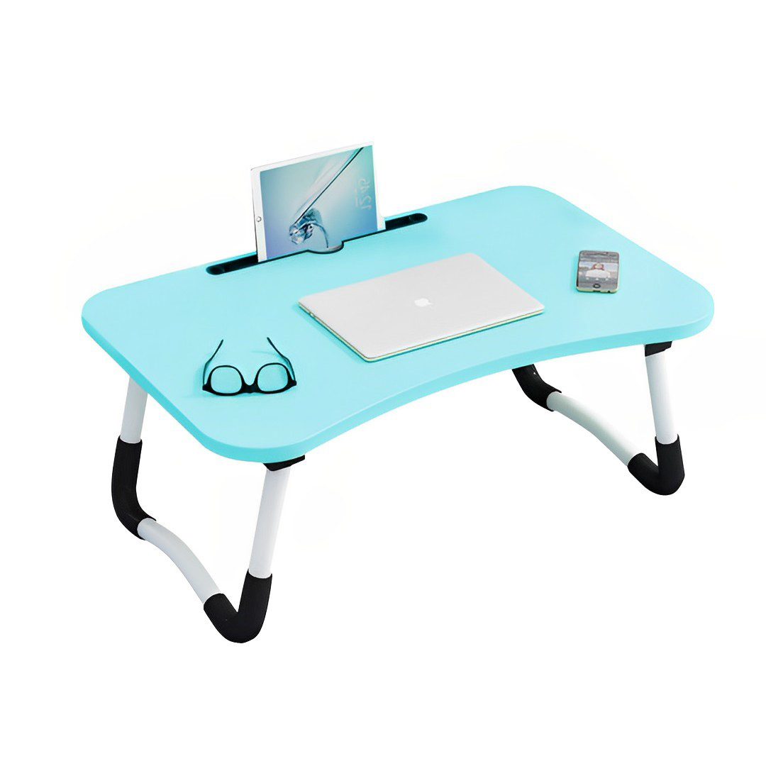Adjustable Mini Desk with Notebook Stand 60x40x28cm Complete Storage