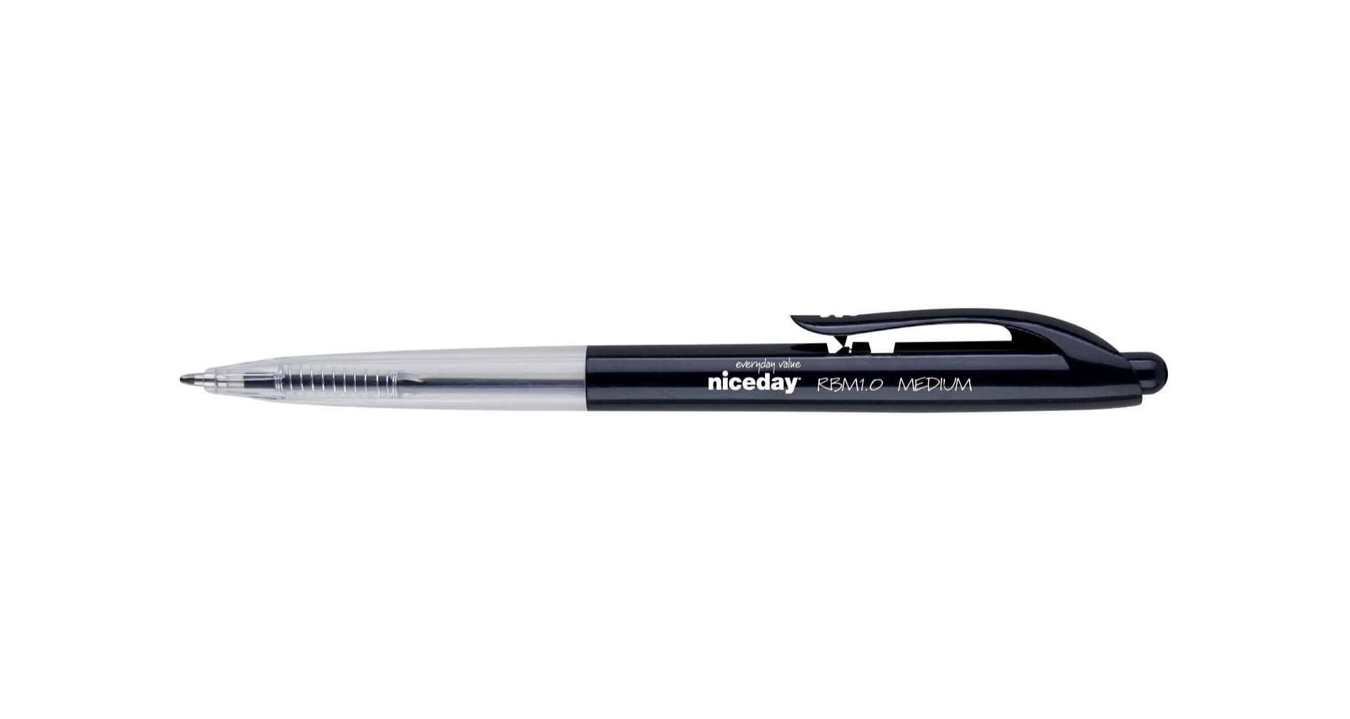 Niceday Retractable Ballpoint Pen with Click Medium 0.5mm Complete