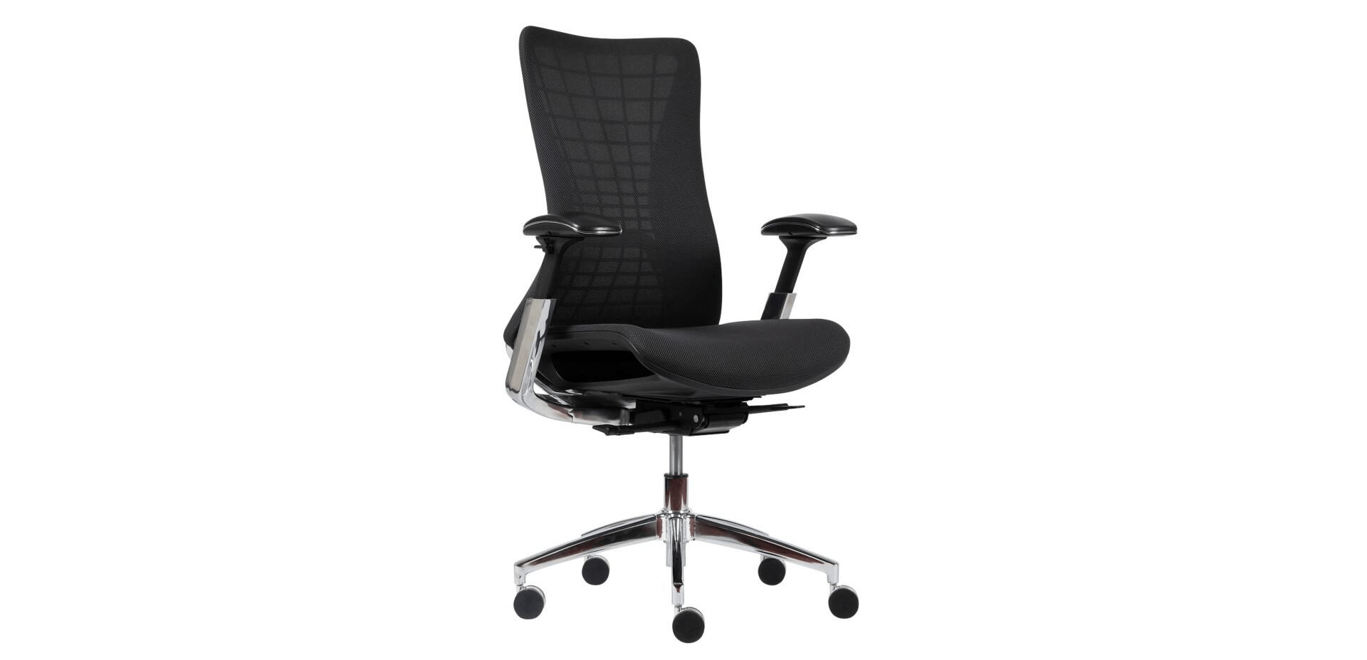 Ergonomic Office Chair Cosmo Mesh, Fabric Black Complete Supplies