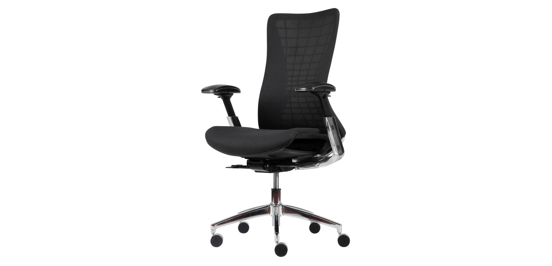 Ergonomic Office Chair Cosmo Mesh, Fabric Black Complete Supplies