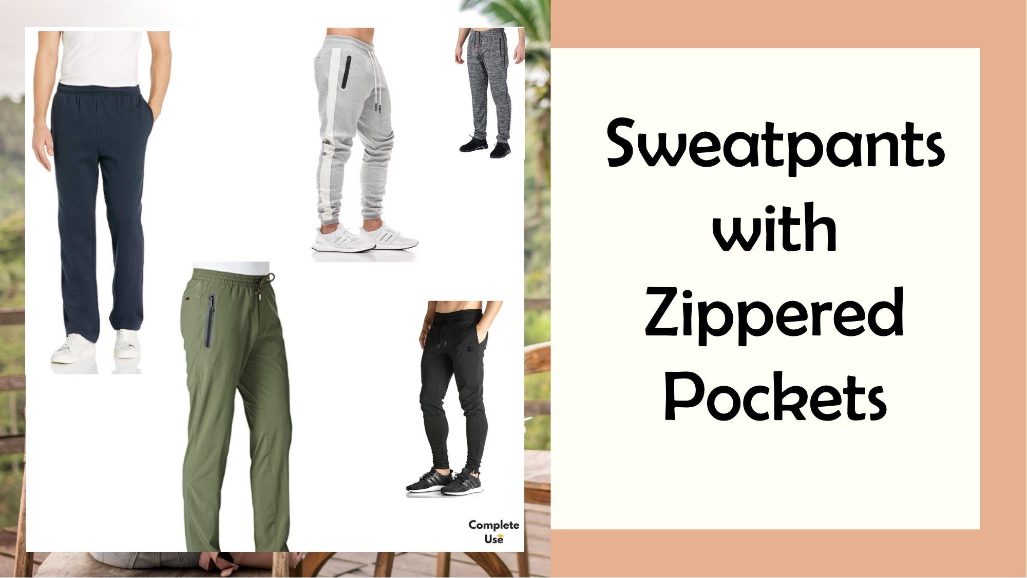 Top 8 Sweatpants with Zipper Pockets Complete Use