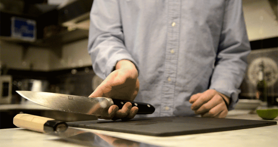 GIF Tutorial Essential Knife Skills with a Mission Chinese Cook