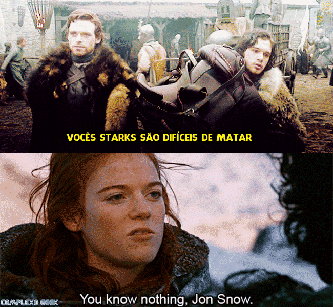 Jon Snow não sabe de nada mesmo Complexo Geek