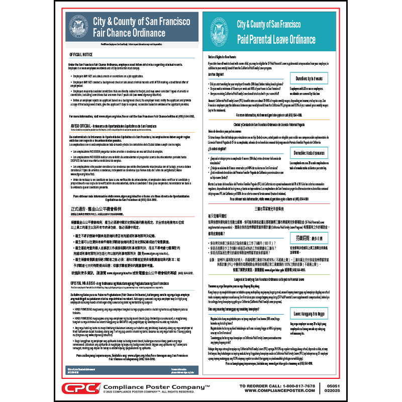 San Francisco Fair Chance & Paid Parental Leave Ordinance