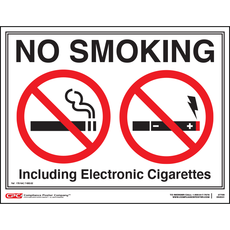 Nebraska No Smoking Poster CPC