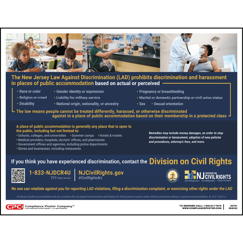 New Jersey Official Public Poster CPC