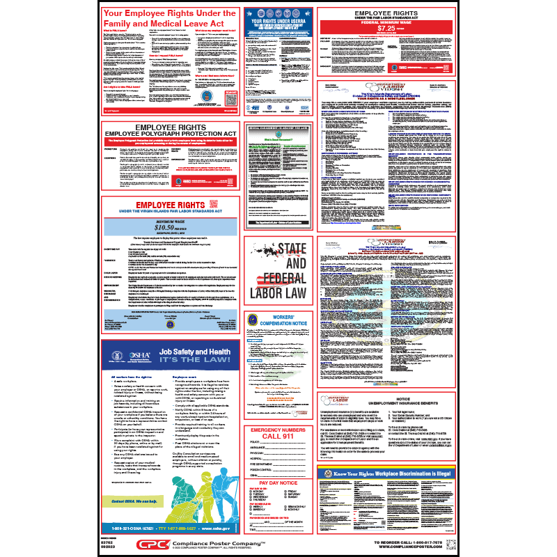U.S. Virgin Islands AllOnOne™ Labor Law Poster Compliance Poster
