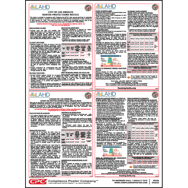 City of Los Angeles Renter Protections Notice CPC