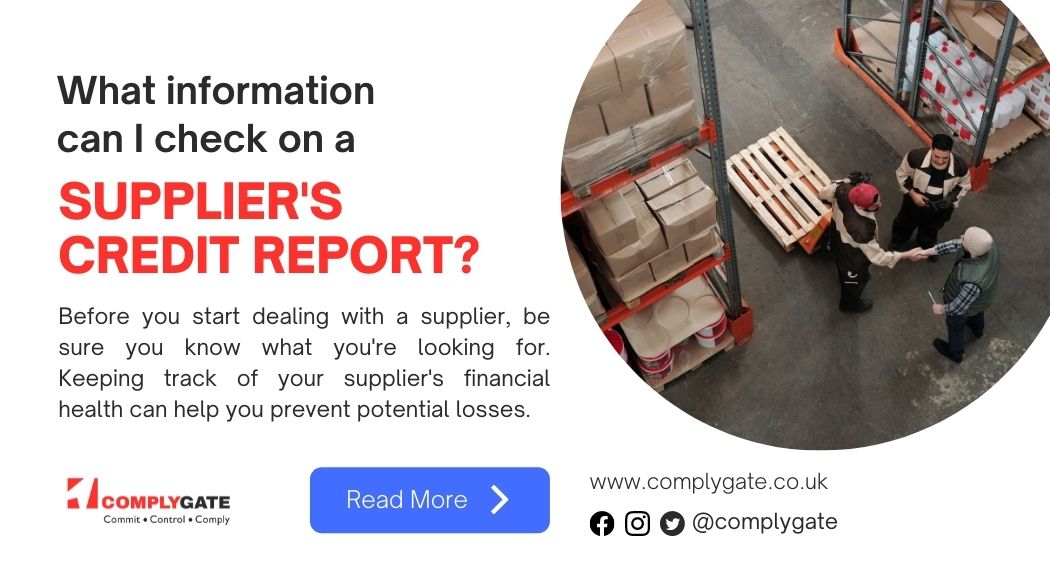 supplier credit report cash flow creditworthiness