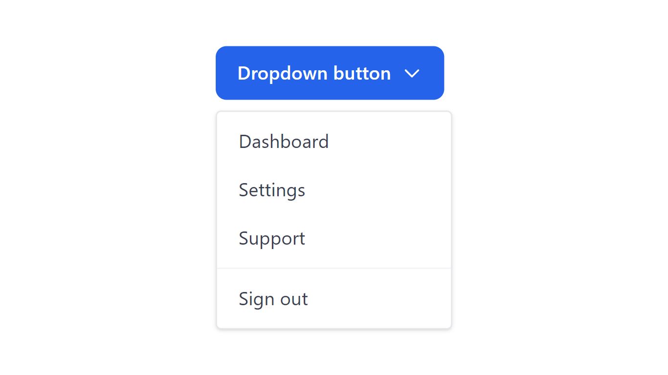 Dropdown Button (CSS Only) Tailwindcss component ComponentLand
