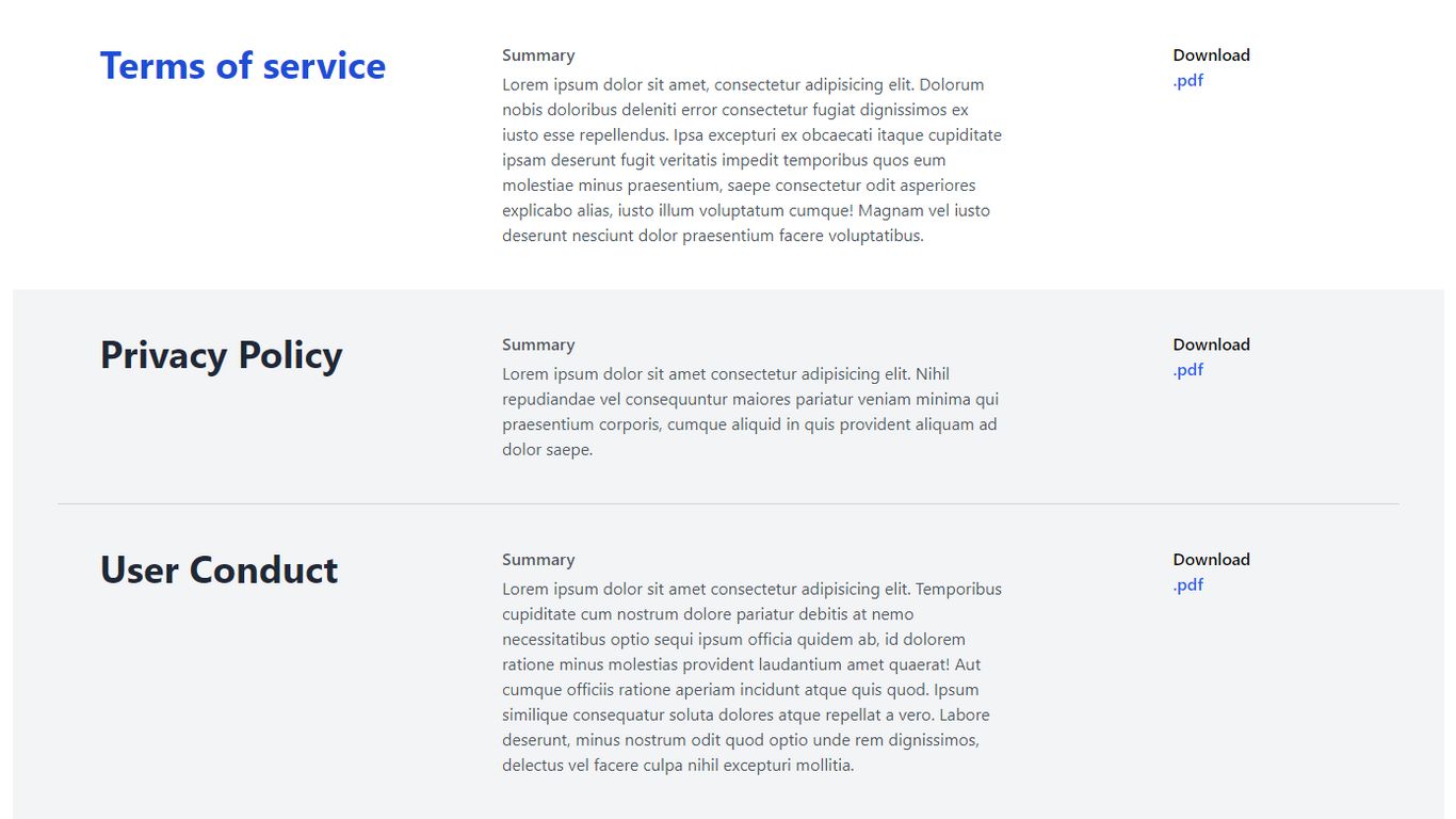 Template Tailwindcss components ComponentLand