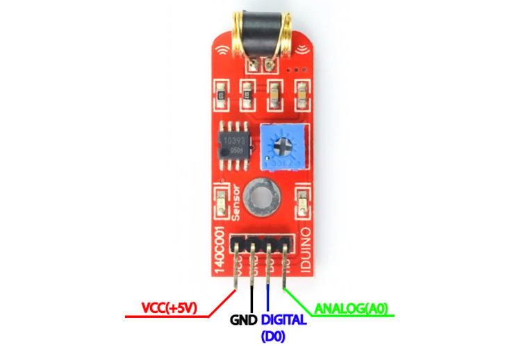 801S Vibration Sensor Module Pinout, Features, Datasheet, Applications