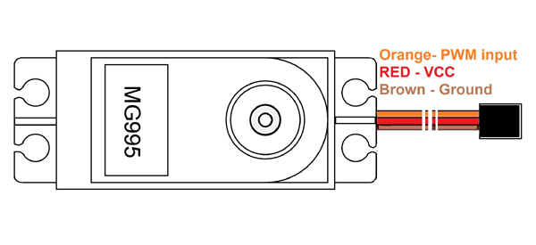 MG995 Servo Motor Pinout