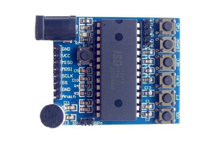 Voice Recorder/Playback Module using ISD1760