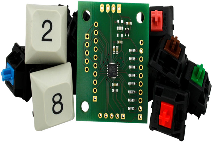 Programmable USB Keyboard Controller IC in a QFN28 chip or DIL28 Module