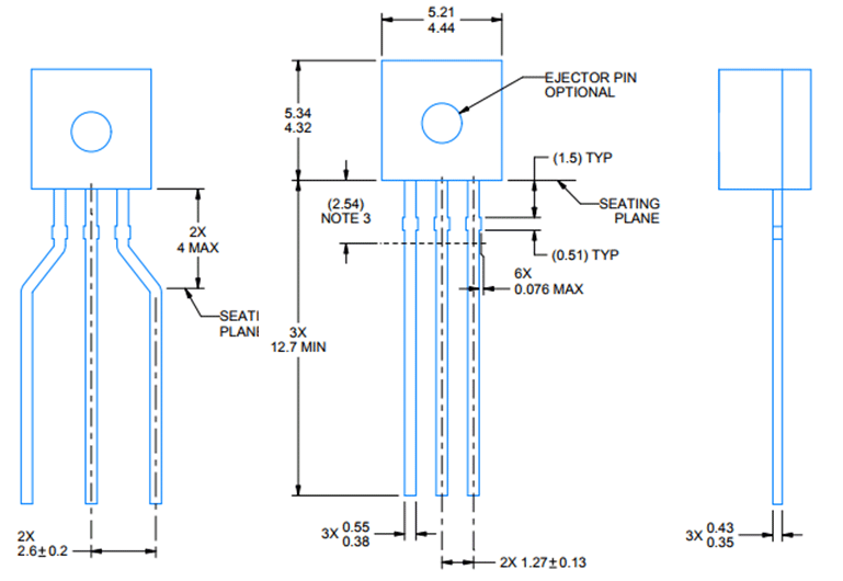 LM35 Temperature Sensor Pinout, Diagrams, Equivalents & Datasheet