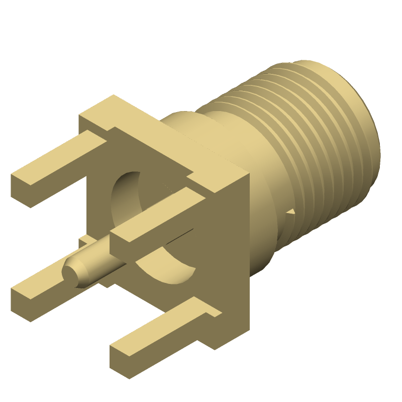 9011448RFX footprint, schematic symbol and 3D model by Amphenol