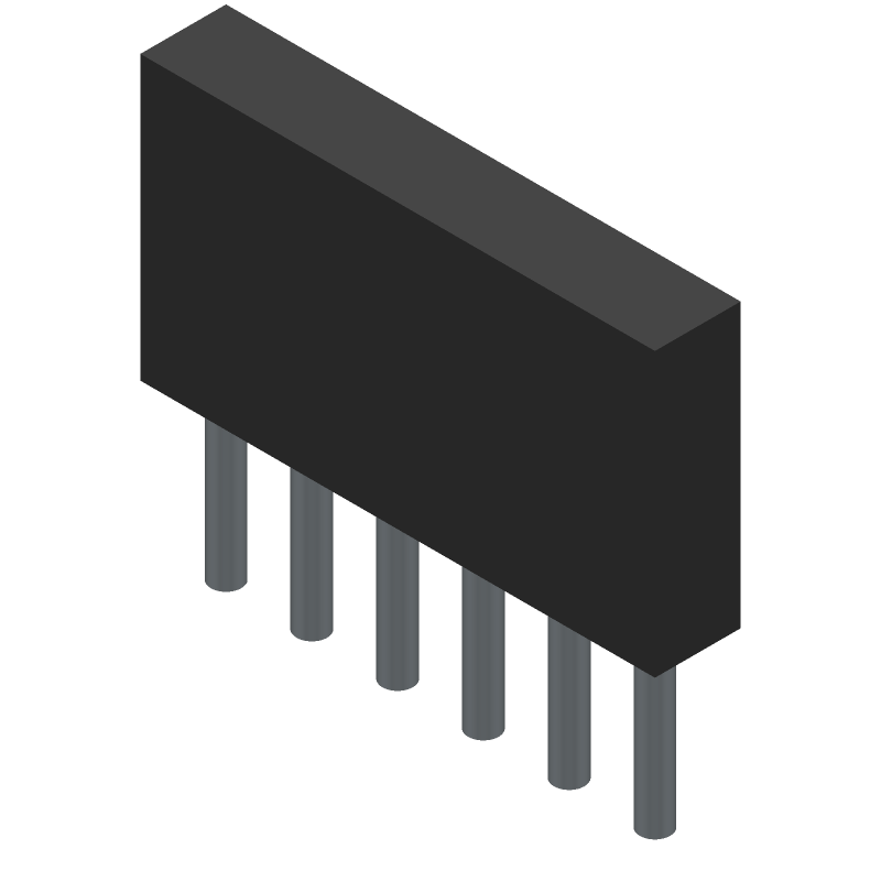 3D Model Amphenol 68000406HLF