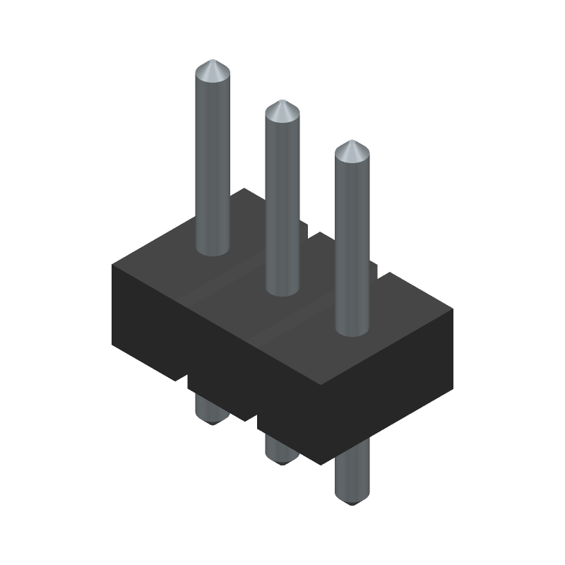 3D Model Amphenol 68000103HLF