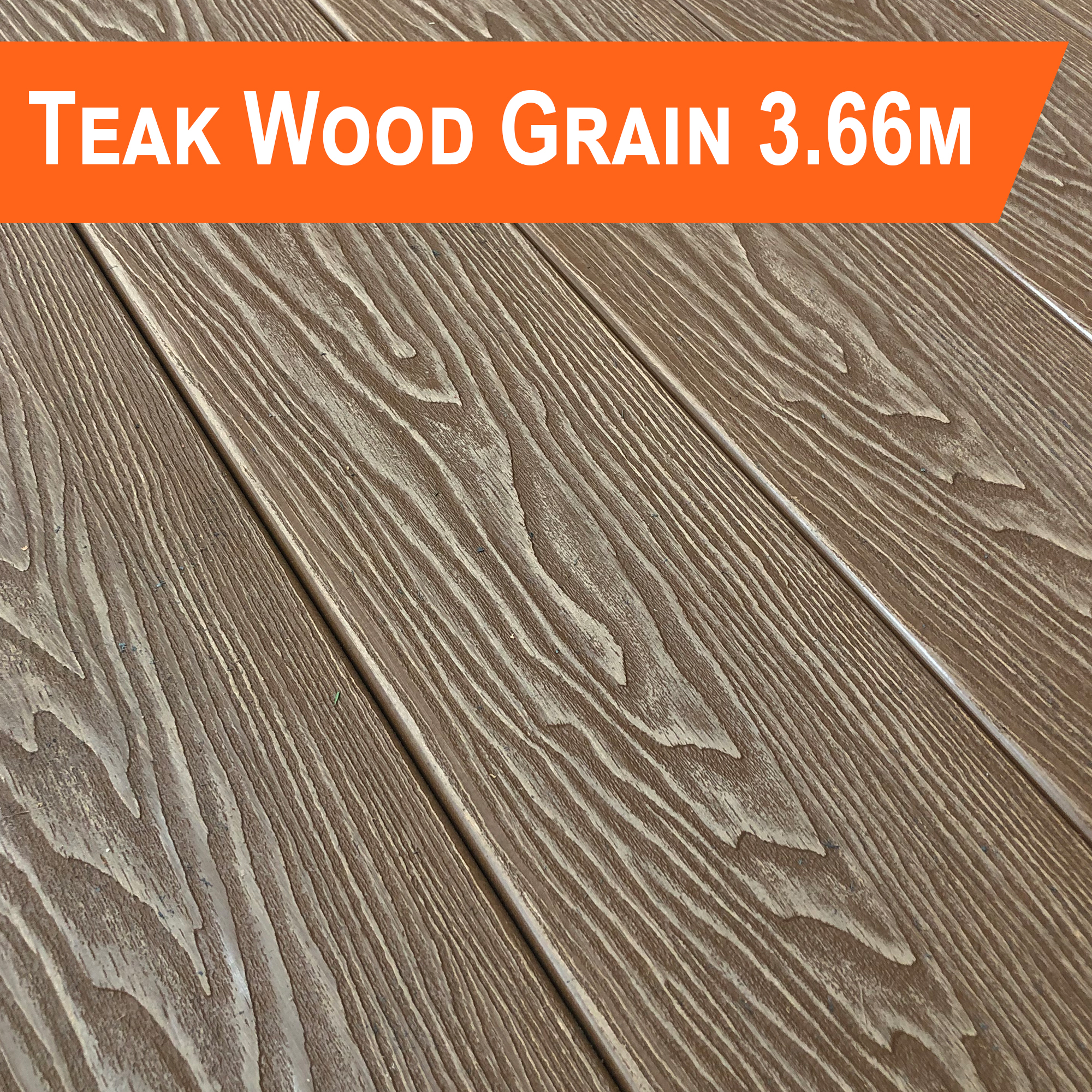 Teak Wood Grain 3.66m Composite2Go