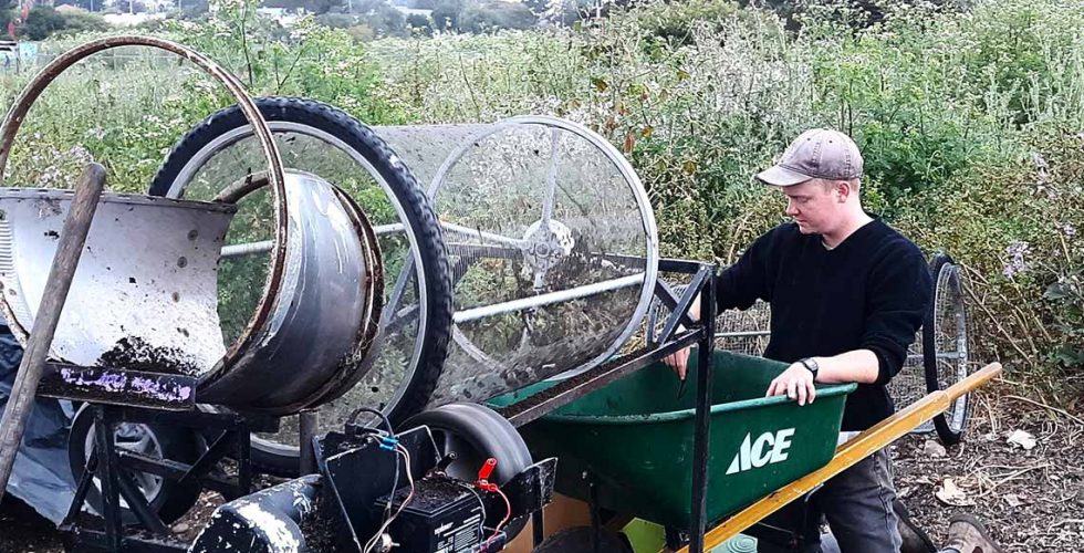 Hard Core Compost BicyclePowered Compost Collection Service