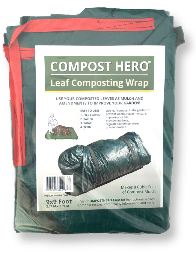 COMPOST HERO Leaf Composting Wrap Easy Organic Compost Tumbler Juniper Studio  Development