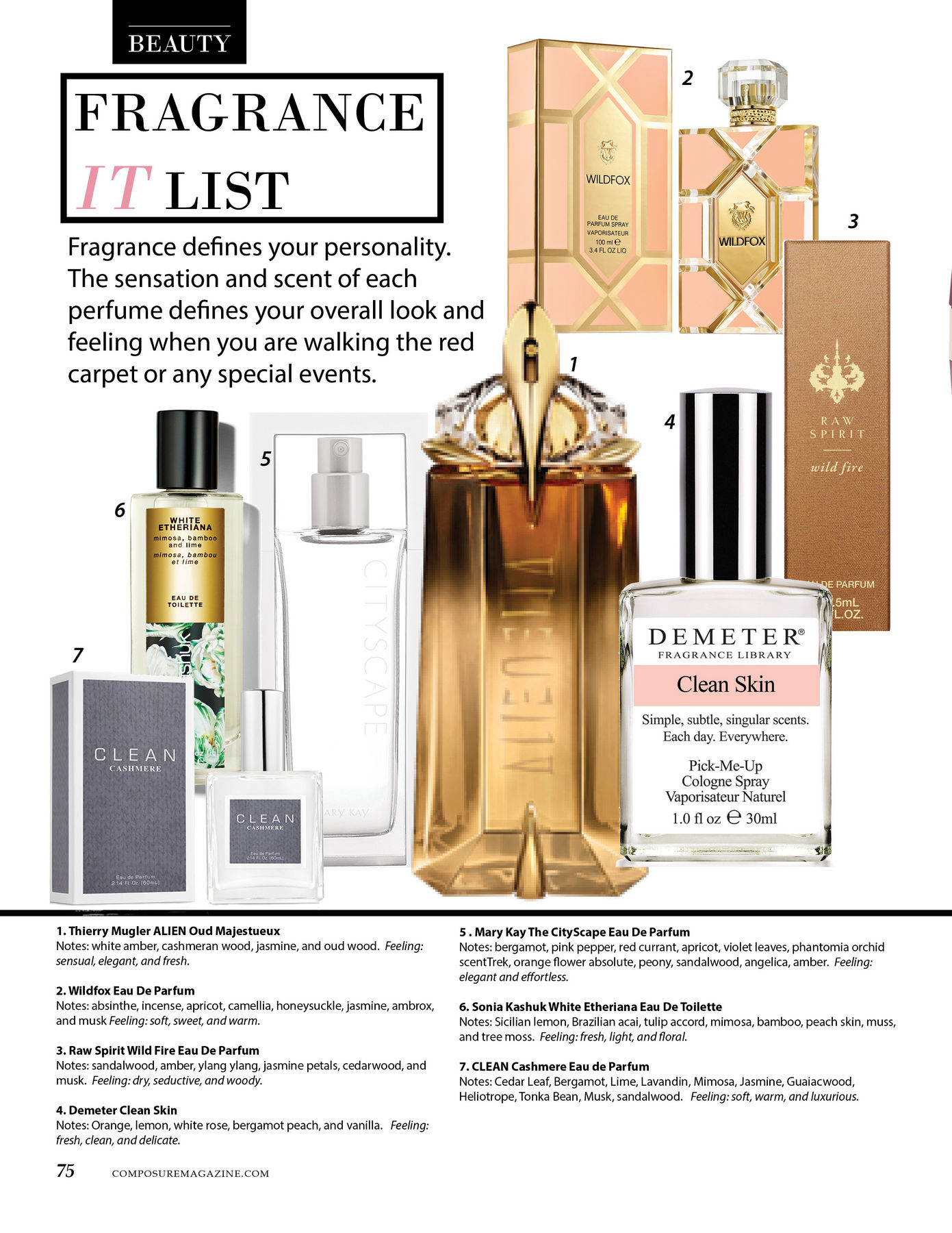 Fragrance It List Composure Magazine